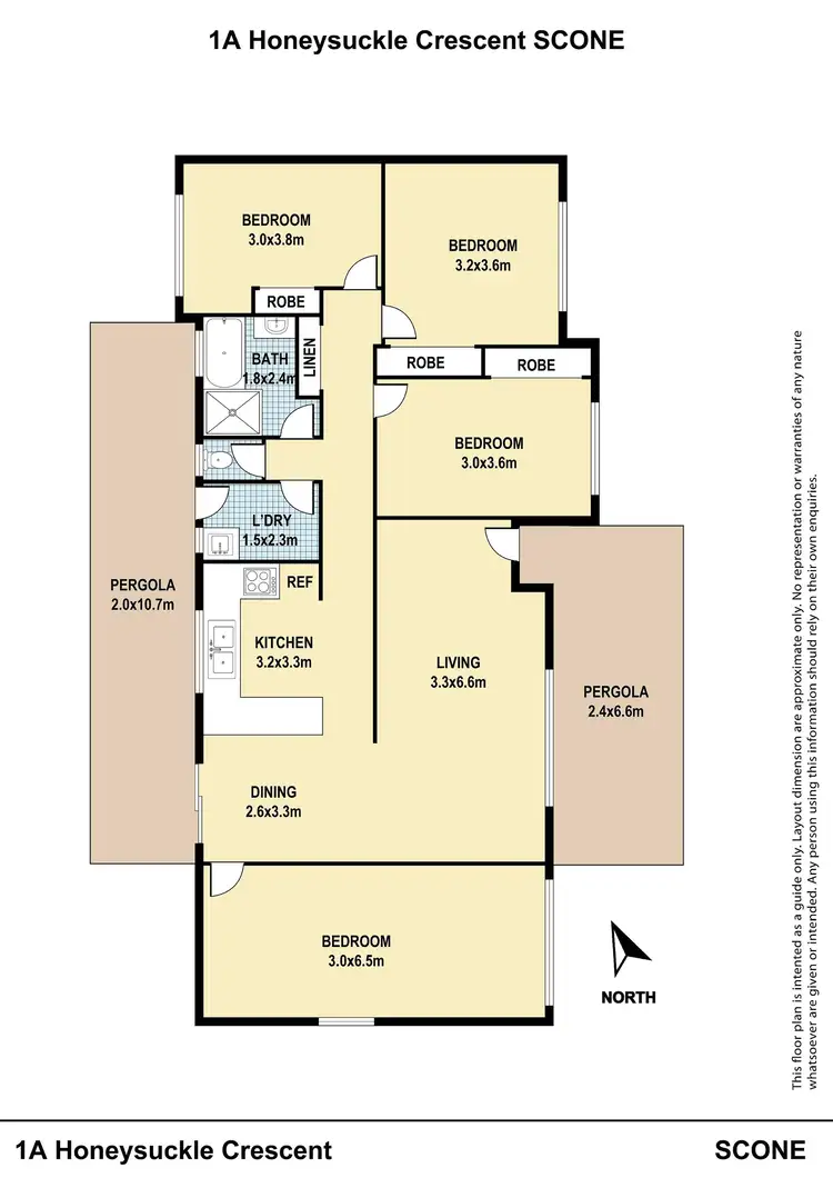 Floorplan of Homely house listing, 1a Honeysuckle Crest, Scone NSW 2337
