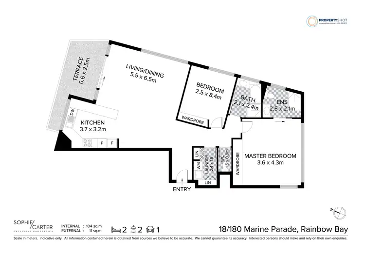 Floorplan of Homely unit listing, 18/180 Marine Parade, Rainbow Bay QLD 4225