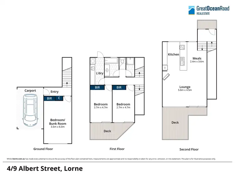 Floorplan of Homely unit listing, 4/9 Albert Street, Lorne VIC 3232
