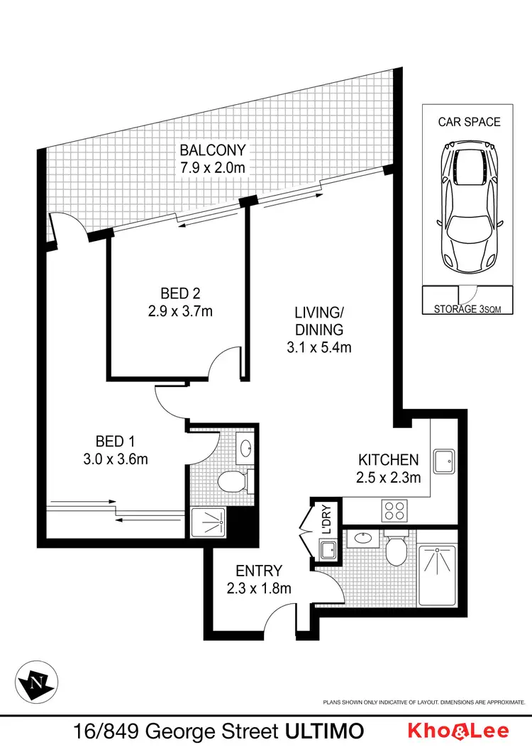 Floorplan of Homely apartment listing, 16/849 George Street, Ultimo NSW 2007
