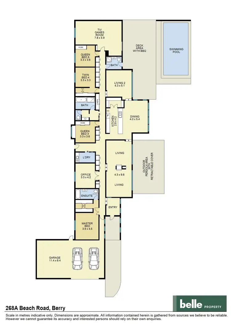 Floorplan of Homely rural property listing, 268a Beach Road, Berry NSW 2535