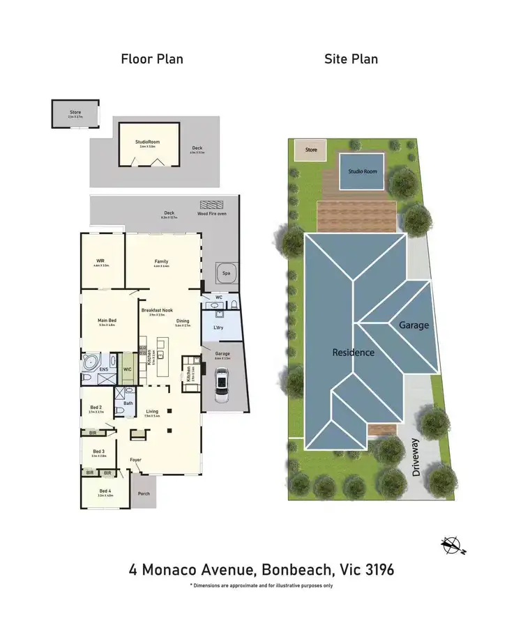 Floorplan of Homely house listing, 4 Monaco Avenue, Bonbeach VIC 3196