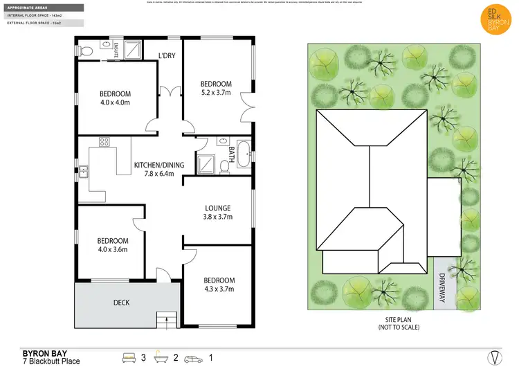 Floorplan of Homely house listing, 7 Blackbutt Place, Byron Bay NSW 2481