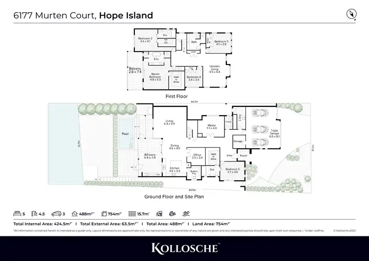 Floorplan of Homely house listing, 6177 Murten Court, Hope Island QLD 4212