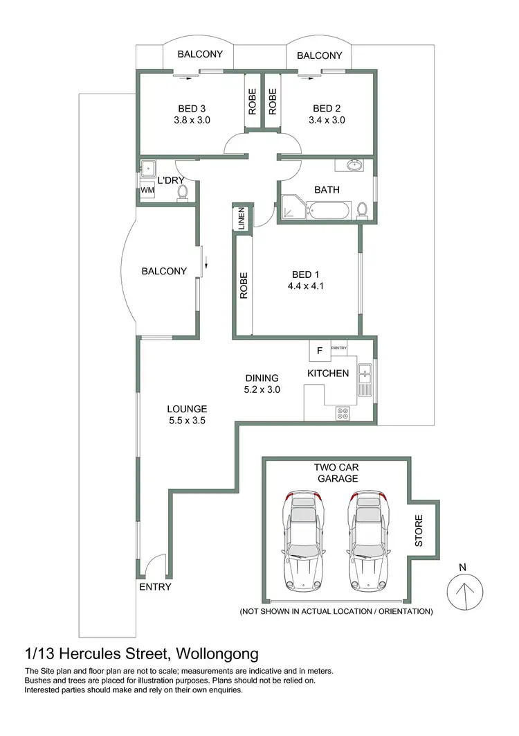 Floorplan of Homely apartment listing, 1/13 Hercules Street, Wollongong NSW 2500