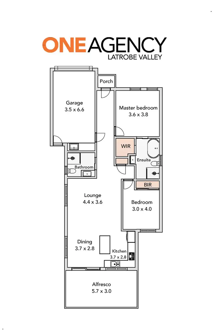 Floorplan of Homely house listing, 7 Francis Street, Traralgon VIC 3844