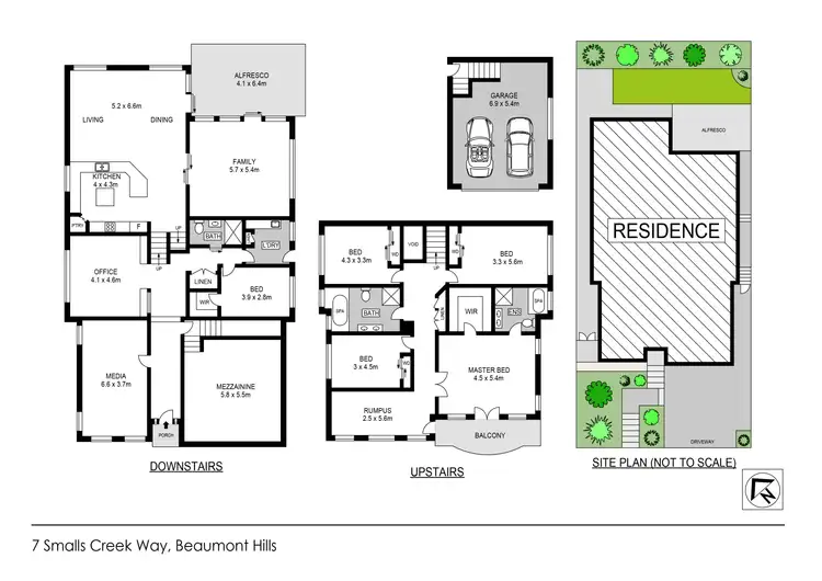 Floorplan of Homely house listing, 7 Smalls Creek Way, Beaumont Hills NSW 2155