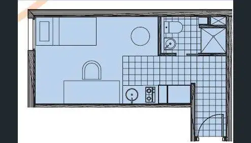 Floorplan of Homely studio listing, 310/9 Earl Place, Carlton VIC 3053