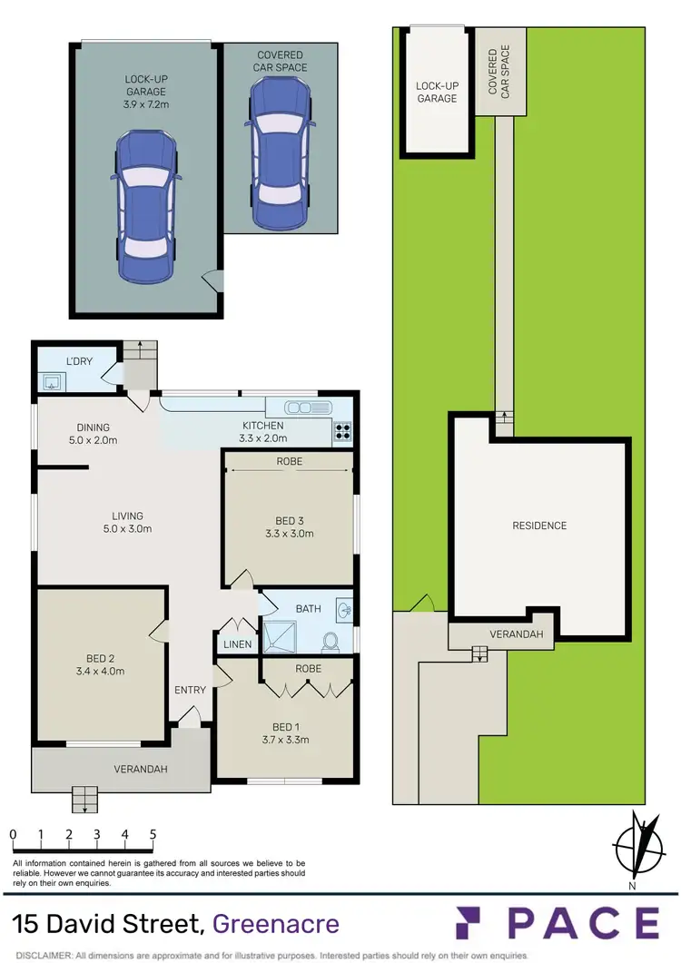 Floorplan of Homely house listing, 15 David Street, Greenacre NSW 2190
