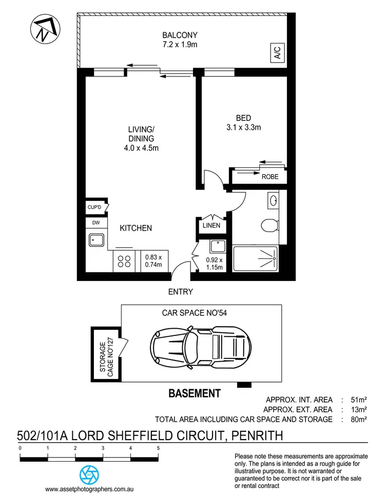 Floorplan of Homely apartment listing, 502/101A Lord Sheffield Circuit, Penrith NSW 2750