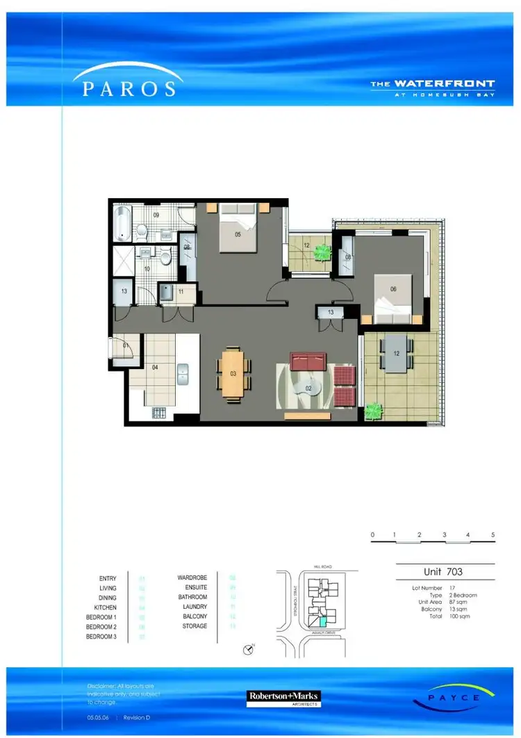 Floorplan of Homely apartment listing, 703/1 Stromboli Strait, Wentworth Point NSW 2127