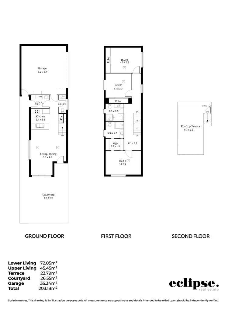 Floorplan of Homely unit listing, 1/63 Reid Avenue, Hectorville SA 5073