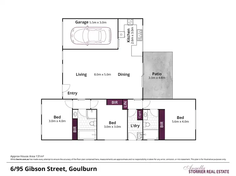 Floorplan of Homely villa listing, 6/95 Gibson Street, Goulburn NSW 2580
