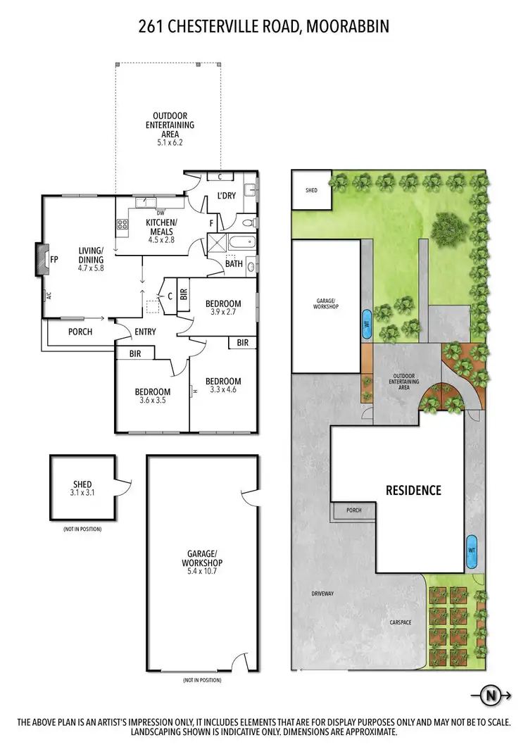 Floorplan of Homely house listing, 261 Chesterville Road, Moorabbin VIC 3189