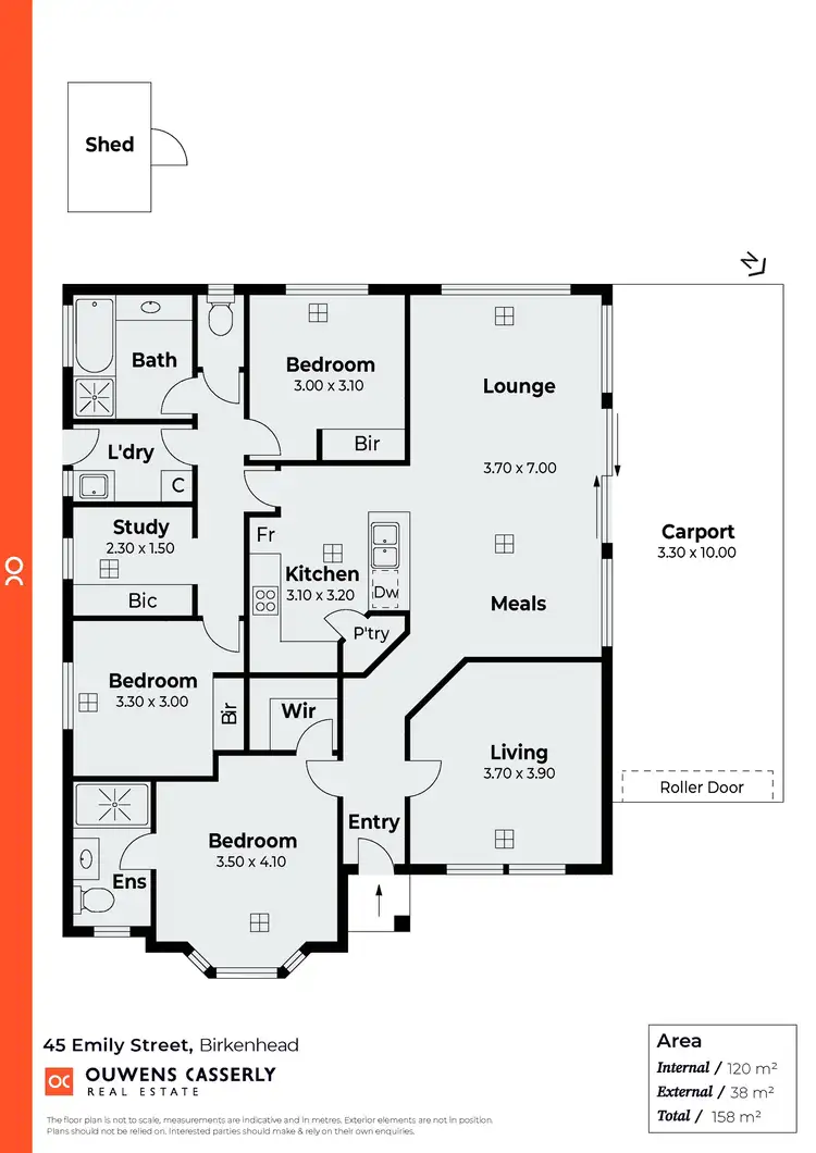 Floorplan of Homely house listing, 45 Emily Street, Birkenhead SA 5015