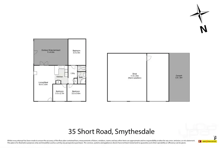 Floorplan of Homely house listing, 35 Short Road, Smythesdale VIC 3351