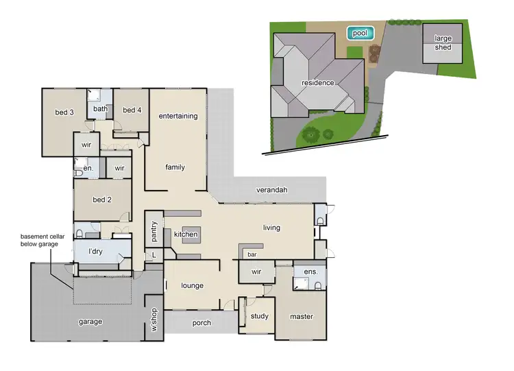 Floorplan of Homely house listing, 5 Ware Place, Berwick VIC 3806