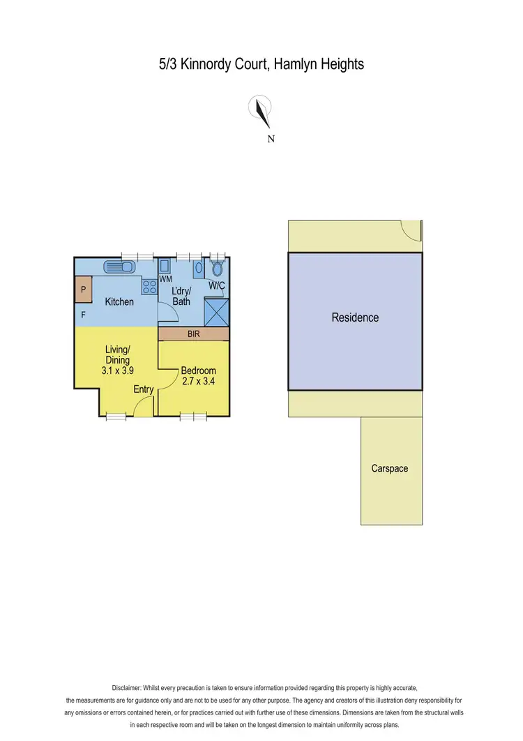 Floorplan of Homely unit listing, 5/3 Kinnordy Court, Hamlyn Heights VIC 3215