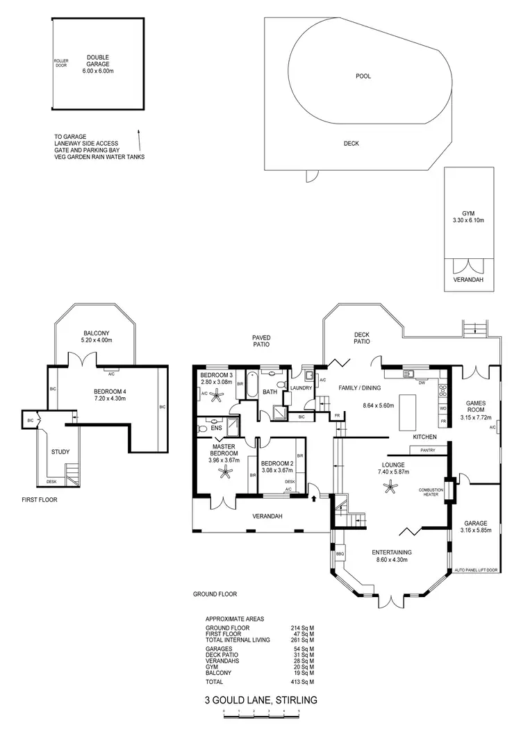 Floorplan of Homely house listing, 3 Gould Lane, Stirling SA 5152