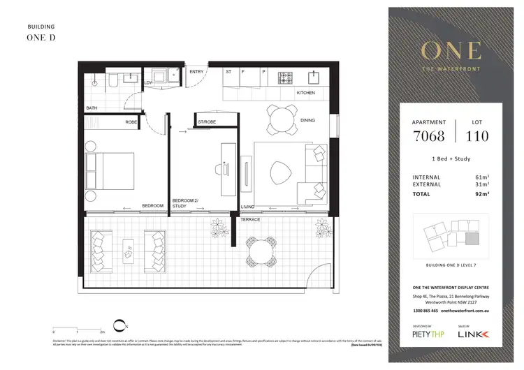 Floorplan of Homely apartment listing, D7068/7 Bennelong Parkway, Wentworth Point NSW 2127