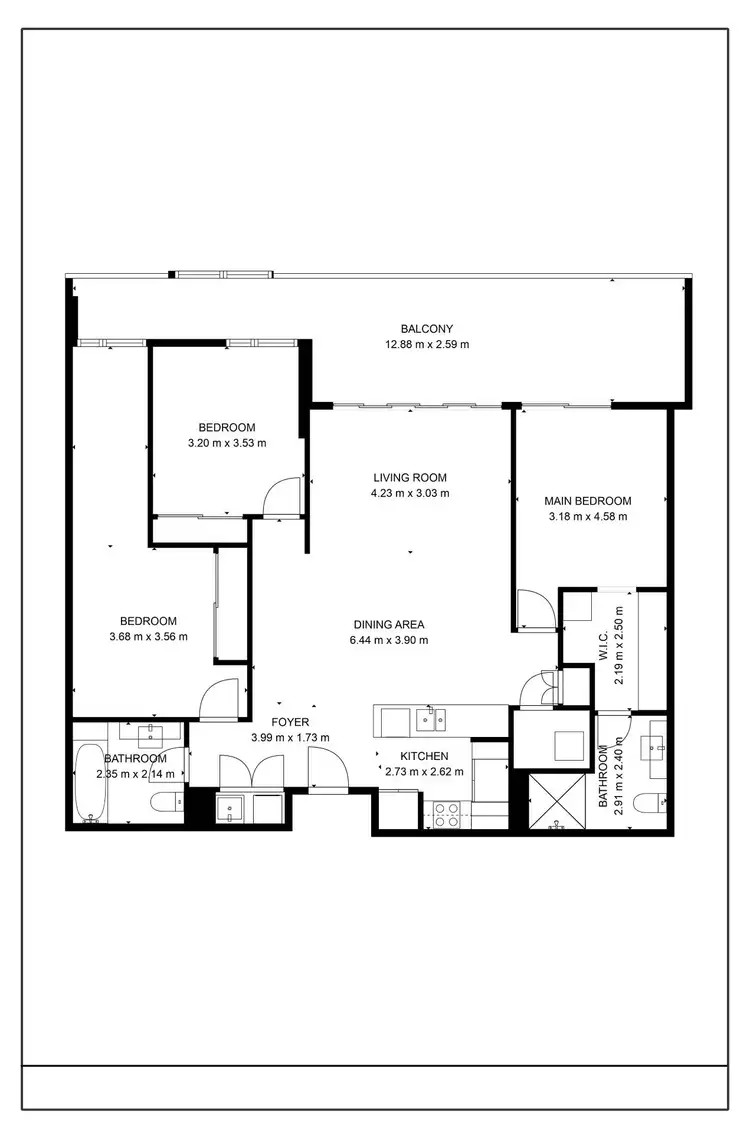 Floorplan of Homely apartment listing, 22/1 Marlin Parade, Cairns City QLD 4870