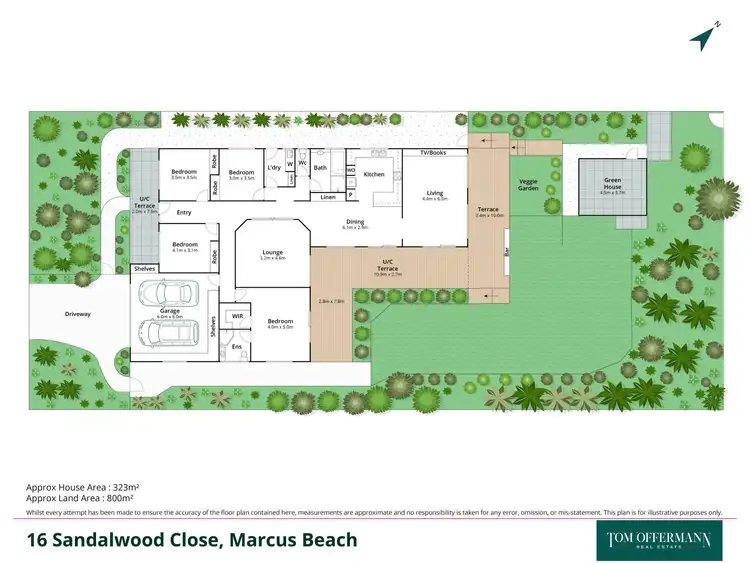 Floorplan of Homely house listing, 16 Sandalwood Close, Marcus Beach QLD 4573