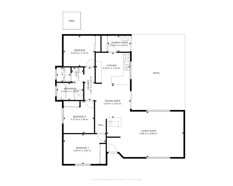 Floorplan of Homely house listing, 2 Meteor Street, Mount Sheridan QLD 4868