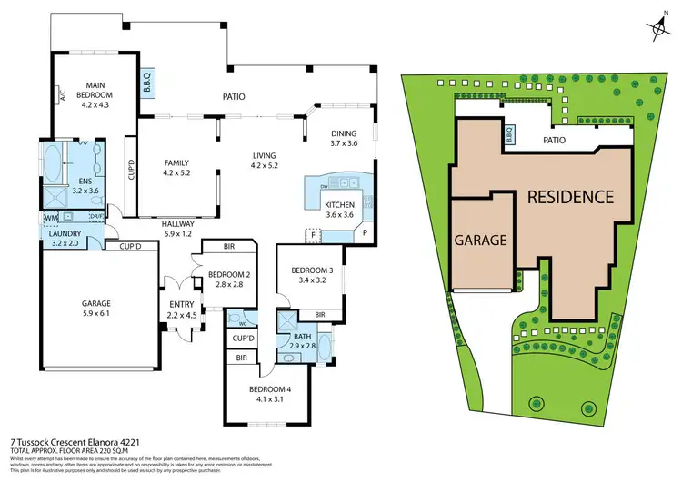 Floorplan of Homely house listing, 7 Tussock Crescent, Elanora QLD 4221