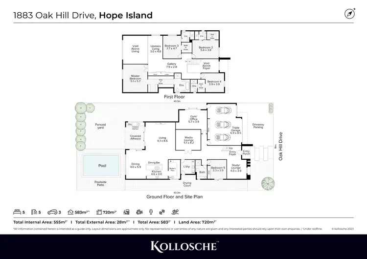Floorplan of Homely house listing, 1883 Oak Hill Drive, Hope Island QLD 4212
