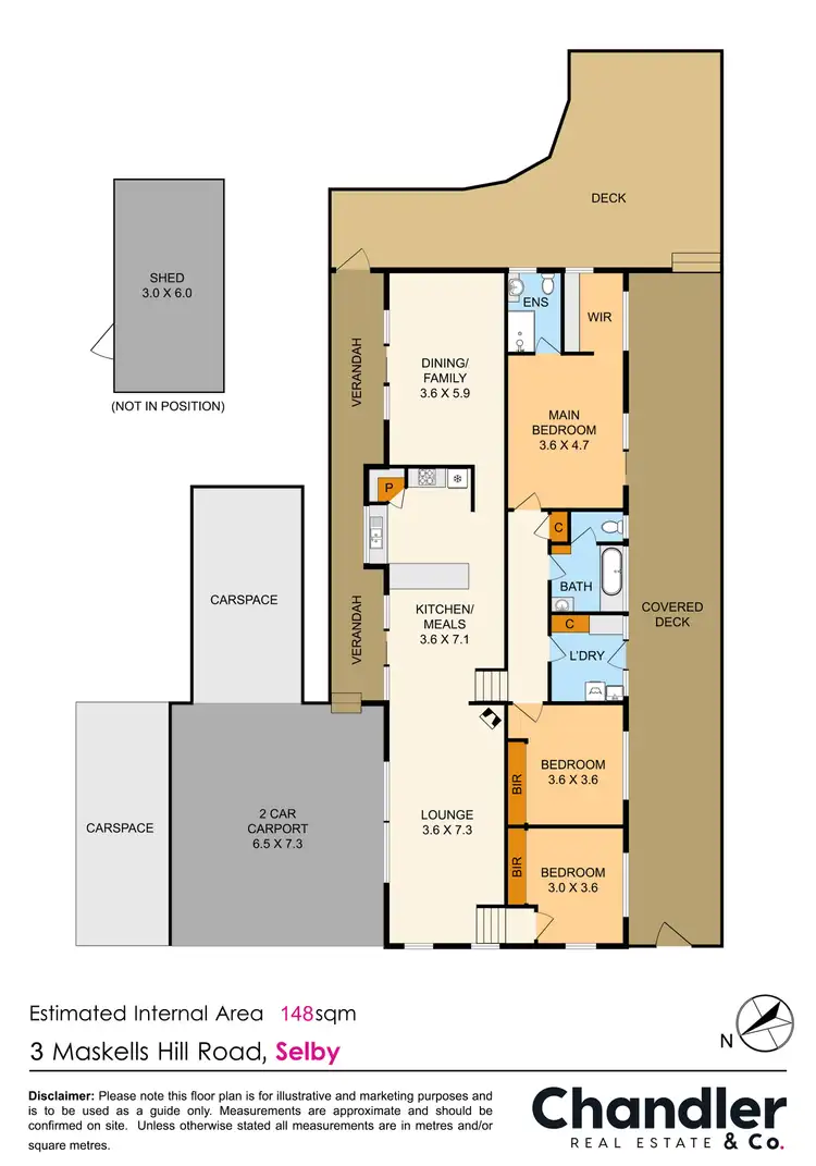 Floorplan of Homely house listing, 3 Maskells Hill Road, Selby VIC 3159