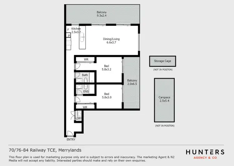 Floorplan of Homely apartment listing, 70/76-84 Railway Terrace, Merrylands NSW 2160