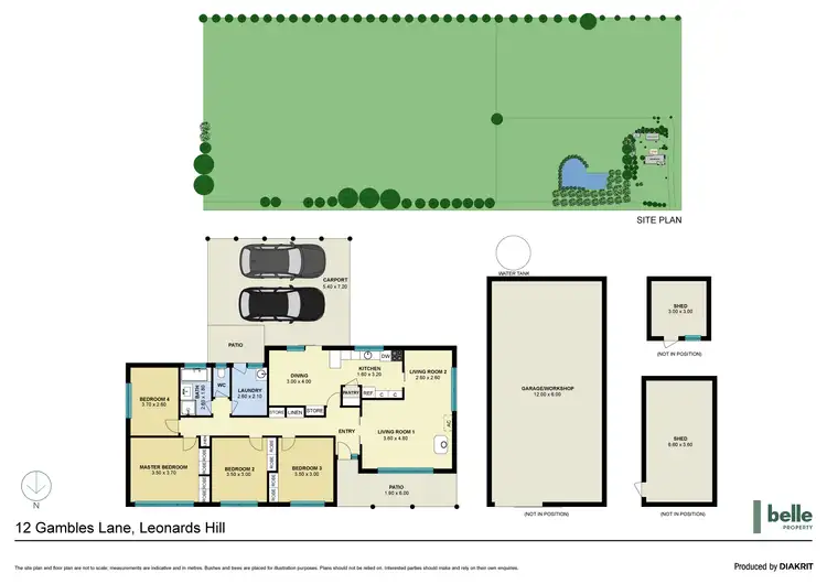 Floorplan of Homely house listing, 12 Gambles Lane, Leonards Hill VIC 3461
