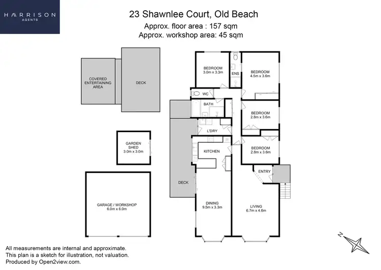 Floorplan of Homely house listing, 23 Shawnlee Court, Old Beach TAS 7017