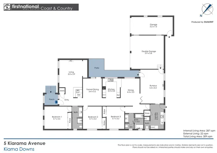Floorplan of Homely house listing, 5 Kiarama Avenue, Kiama Downs NSW 2533