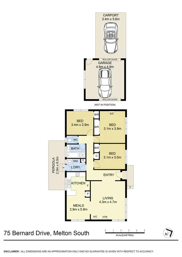 Floorplan of Homely house listing, 75 Bernard Drive, Melton South VIC 3338