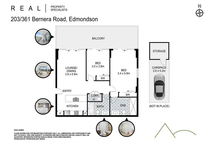 Floorplan of Homely apartment listing, 203/361 Bernera Road, Edmondson Park NSW 2174