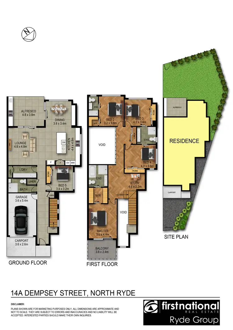 Floorplan of Homely semi-detached listing, 14a Dempsey Street, North Ryde NSW 2113