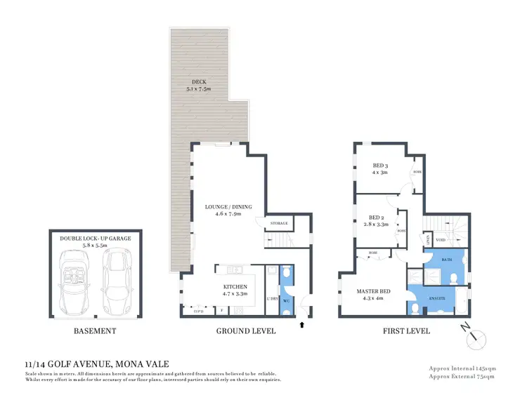 Floorplan of Homely townhouse listing, 11/14-18 Golf Avenue, Mona Vale NSW 2103
