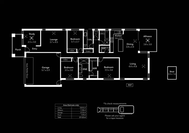 Floorplan of Homely house listing, 17A Tyrie Avenue, Findon SA 5023