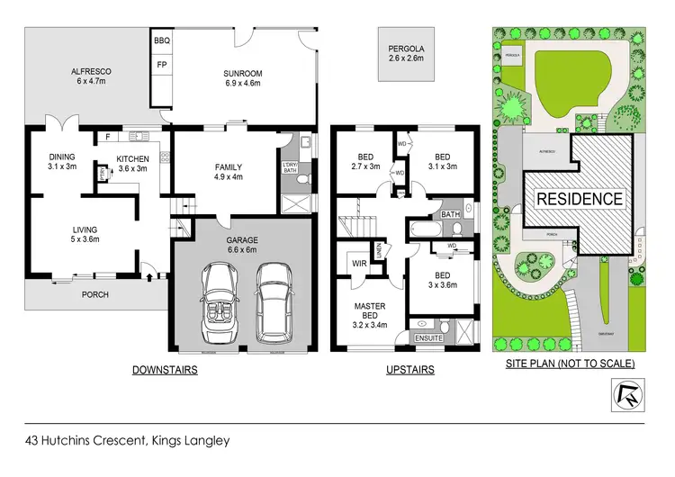Floorplan of Homely house listing, 43 Hutchins Crescent, Kings Langley NSW 2147