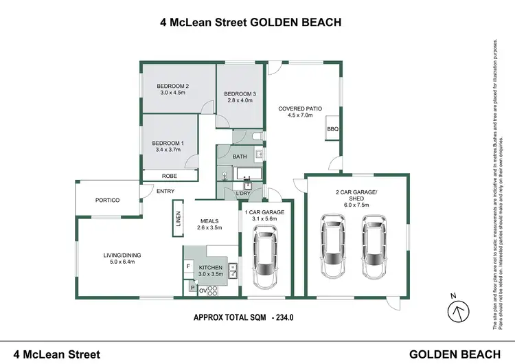 Floorplan of Homely house listing, 4 McLean Street, Golden Beach QLD 4551