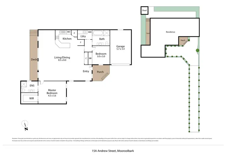 Floorplan of Homely unit listing, 15A Andrew Street, Mooroolbark VIC 3138