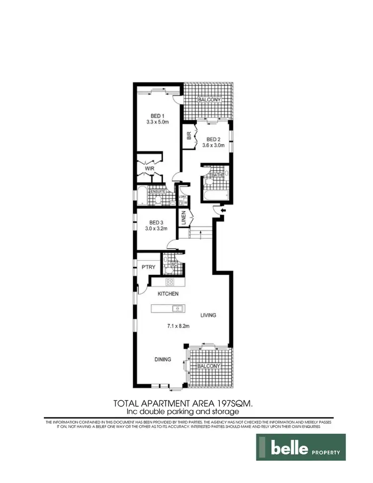 Floorplan of Homely apartment listing, 3/2 Bundarra Road, Bellevue Hill NSW 2023