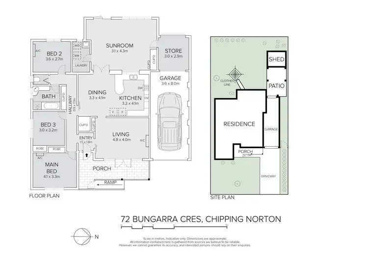 Floorplan of Homely house listing, 72 Bungarra Crescent, Chipping Norton NSW 2170