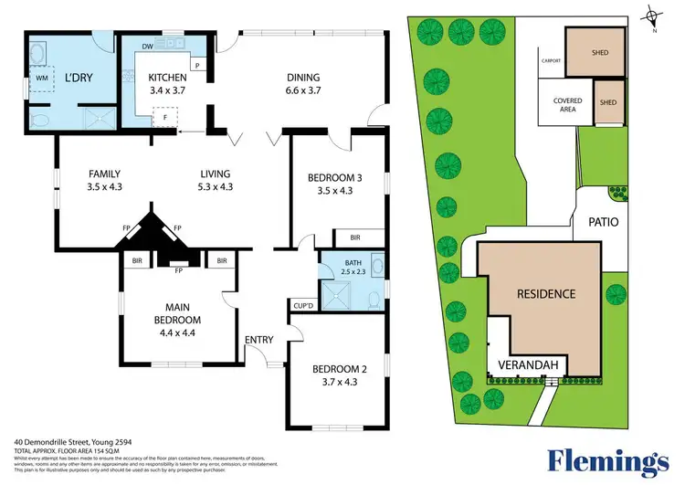 Floorplan of Homely house listing, 40 Demondrille Street, Young NSW 2594