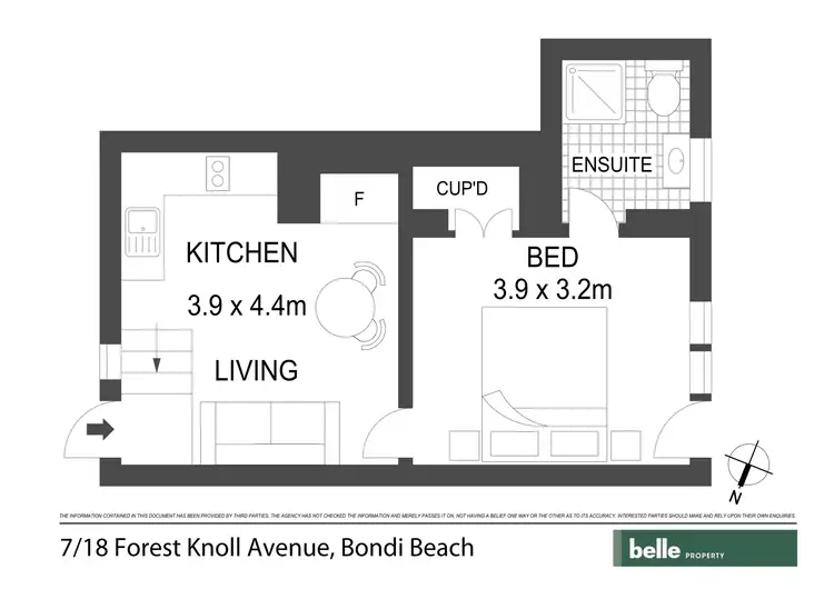 Floorplan of Homely apartment listing, 7/18 Forest Knoll Avenue, Bondi Beach NSW 2026
