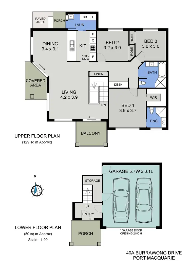Floorplan of Homely townhouse listing, 40a Burrawong Drive, Port Macquarie NSW 2444