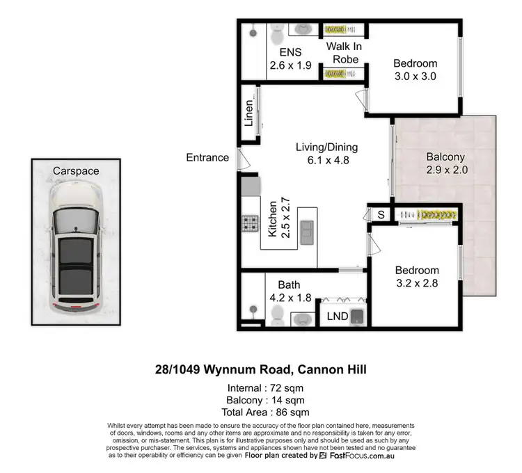 Floorplan of Homely apartment listing, 28/1049 Wynnum Road, Cannon Hill QLD 4170