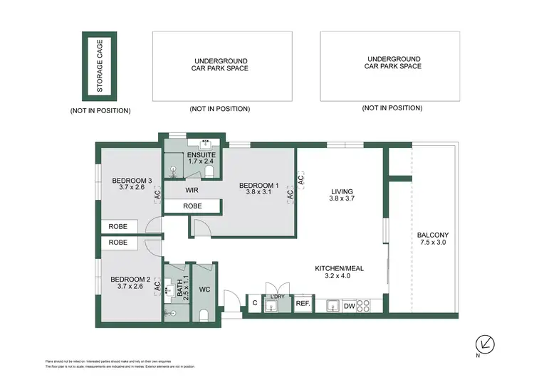 Floorplan of Homely unit listing, 25/35 Como Parade East, Mentone VIC 3194