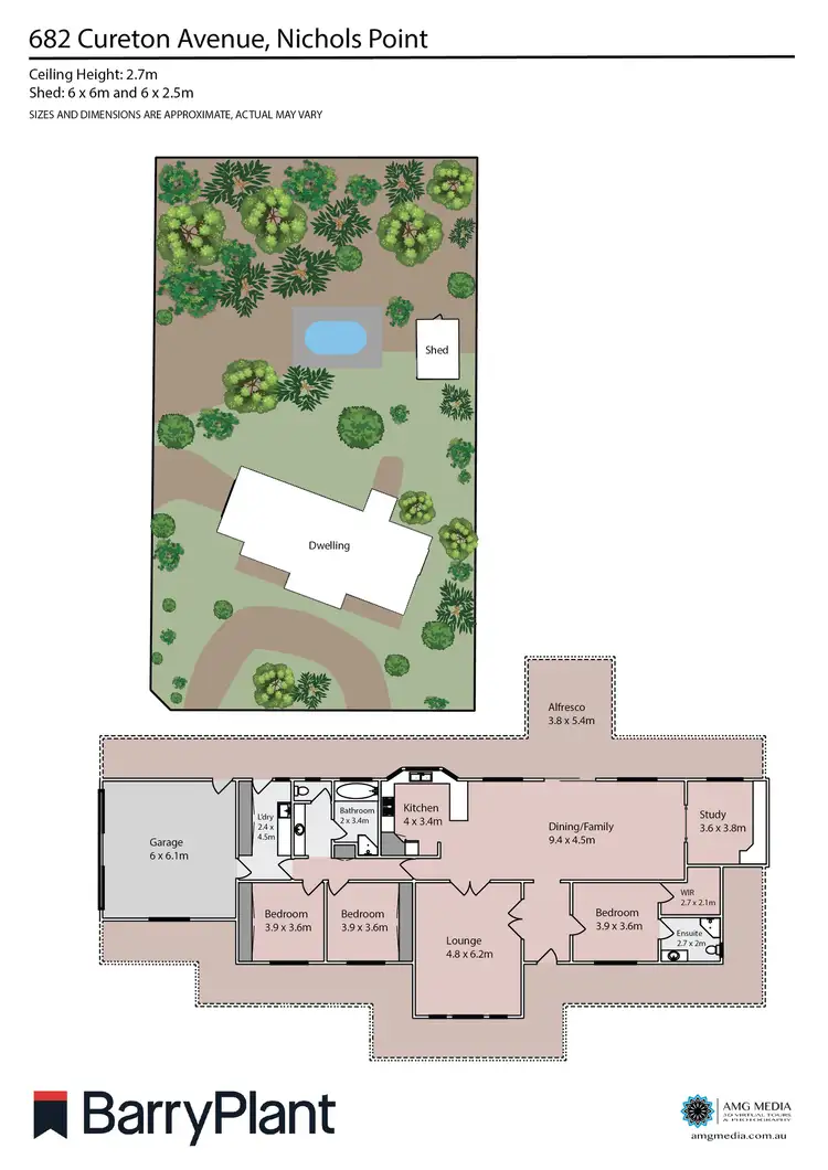 Floorplan of Homely house listing, 682 Cureton Avenue, Nichols Point VIC 3501